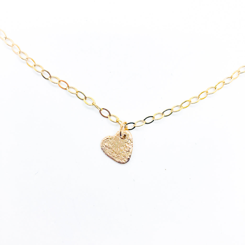 Mom's Hammer Small Heart Necklace