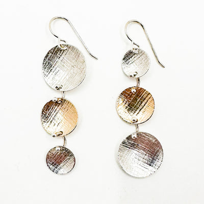 Sterling and 14k Gold Filled  Rush Hour Earrings