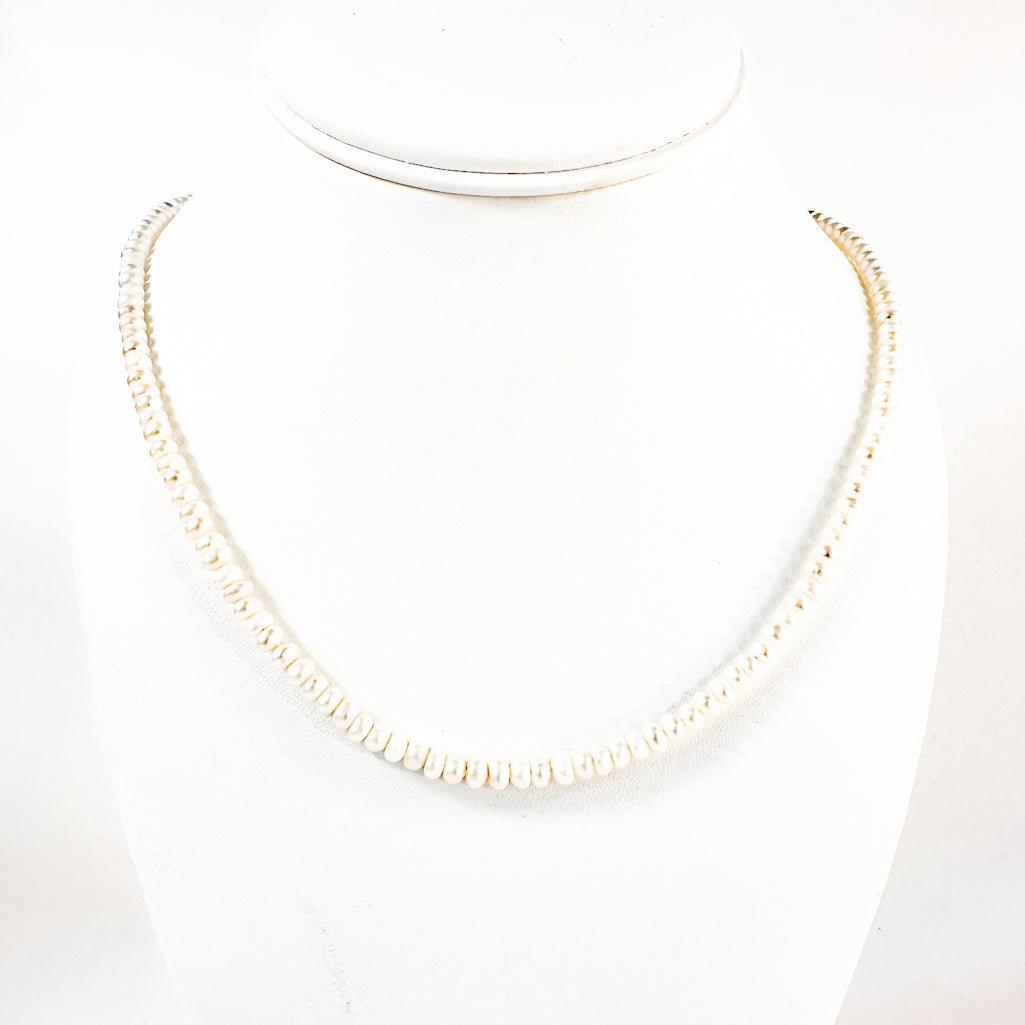 Small White Pearl Necklace