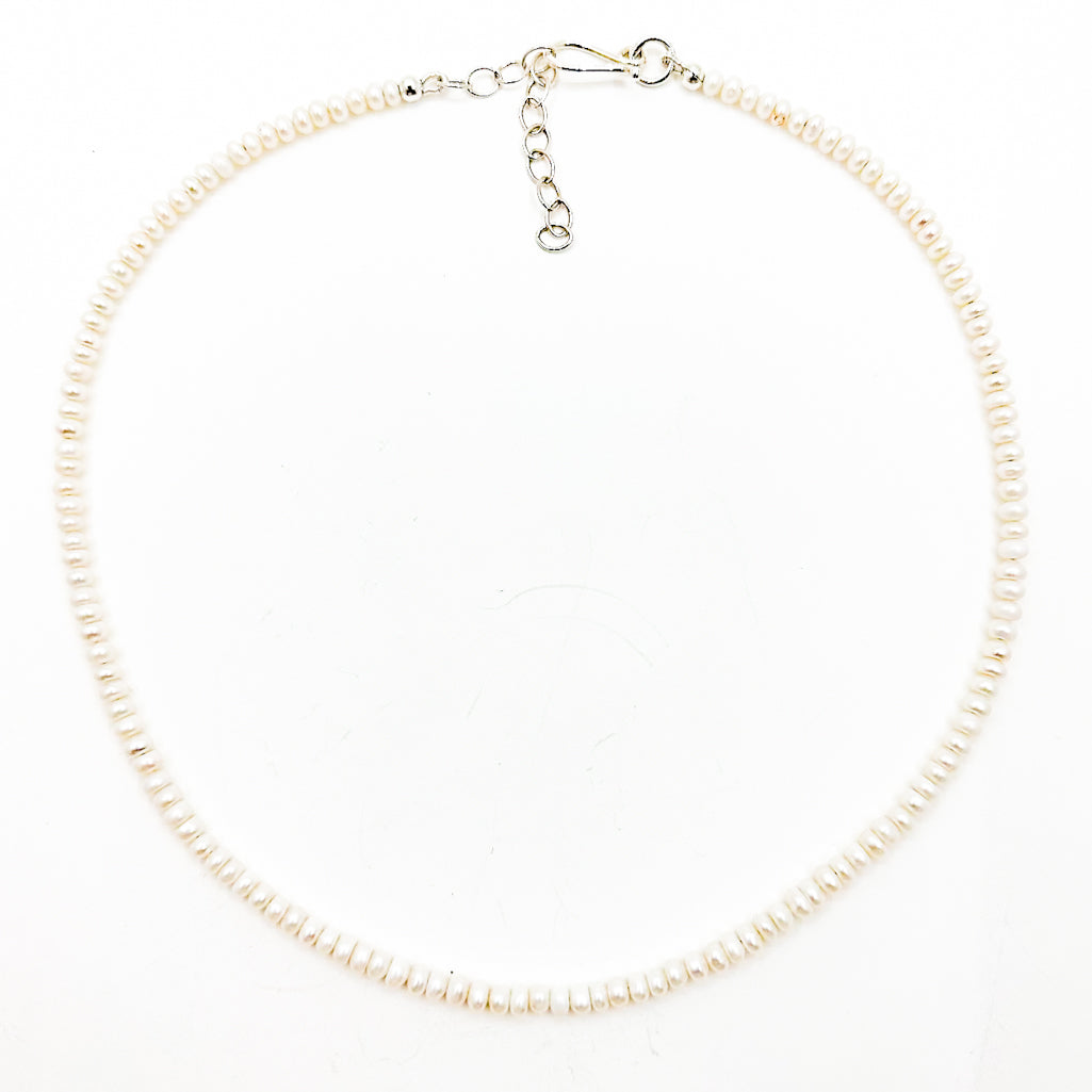 Small White Pearl Necklace