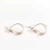 Small Sterling Anjou Earrings with Bandage Texture