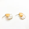 Sterling & 14k Gold Filled Ginkgo Earrings (6/4)