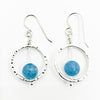 Sterling Not Naught Round Gemstone Earrings