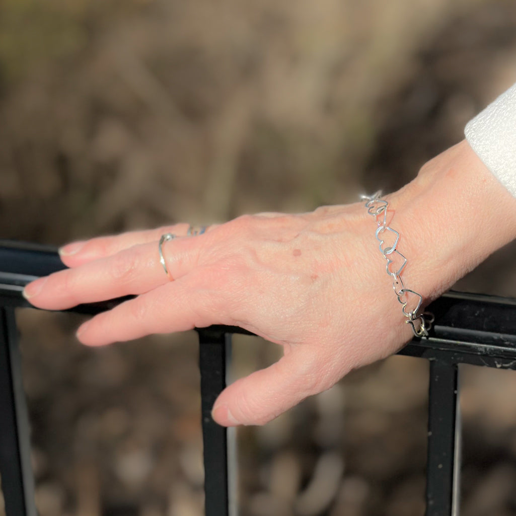Sterling Mini Heart Bracelet