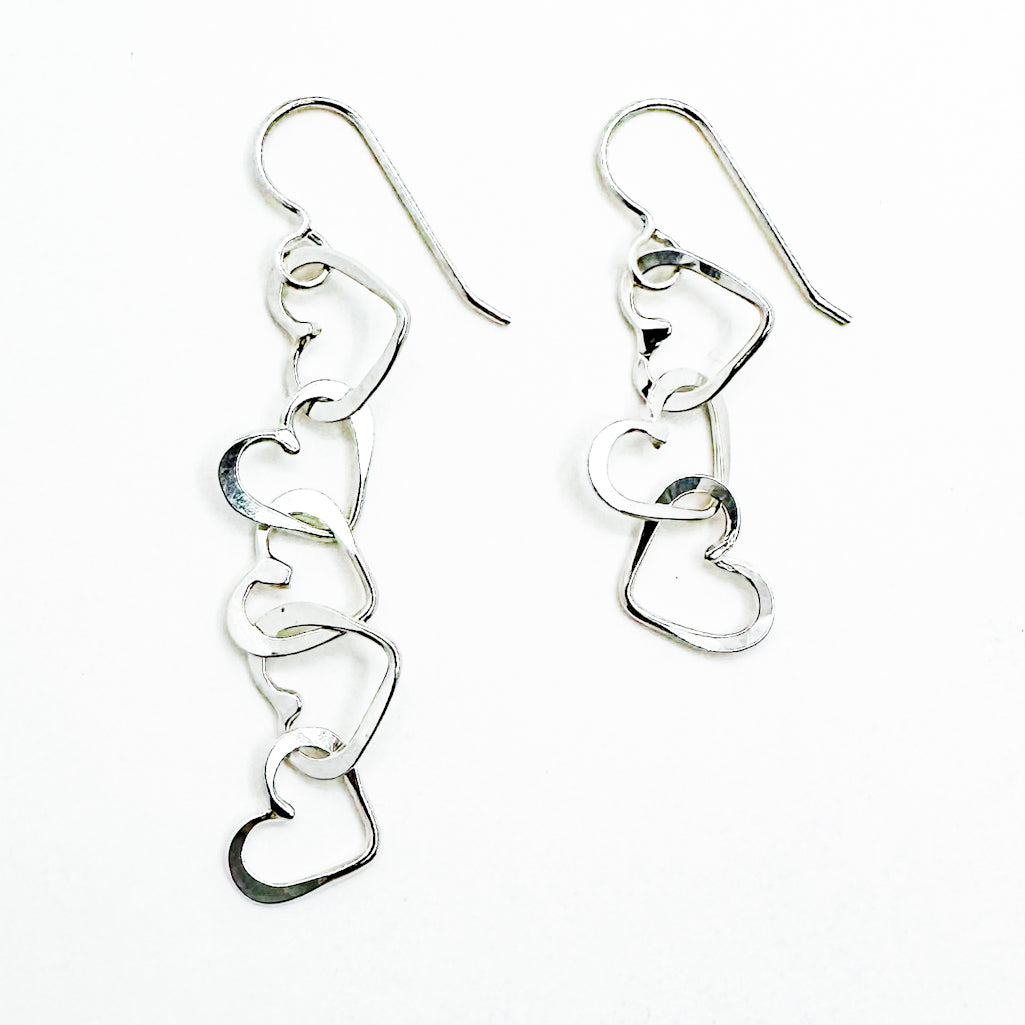 3 on sale heart earrings