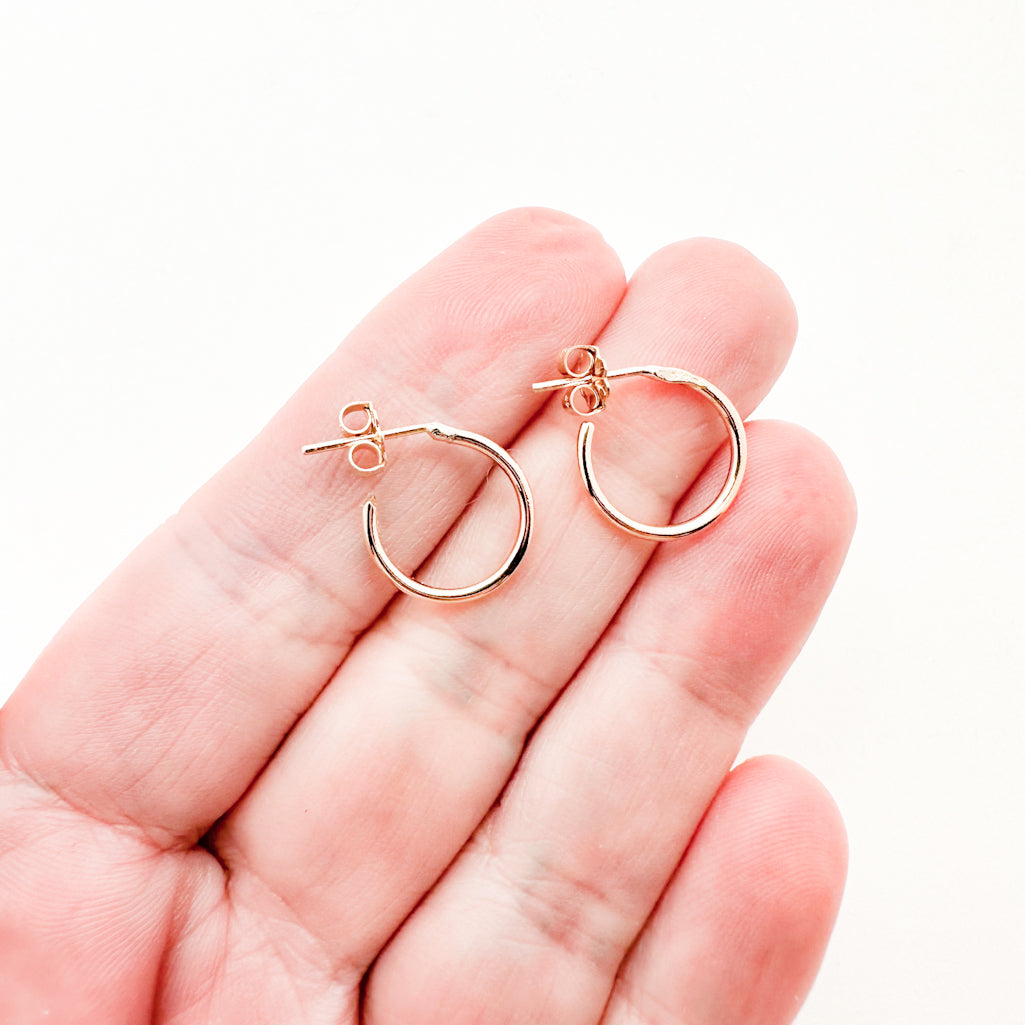 14k Gold Filled Itty Bitty Hoop Earrings