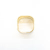 over top view of 14k Gold Square Stovepipe Ring by Judie Raiford in size 9