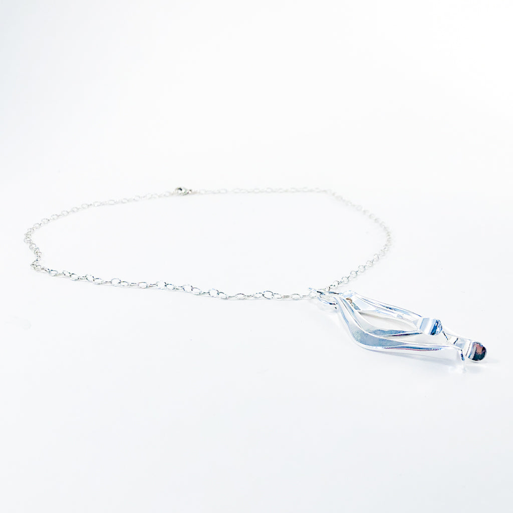 side angle view of Four Dang Necklace by Judie Raiford