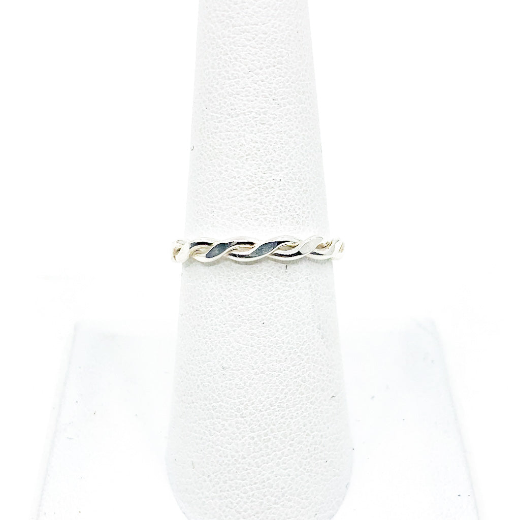 No Stone Sterling Stack Ring