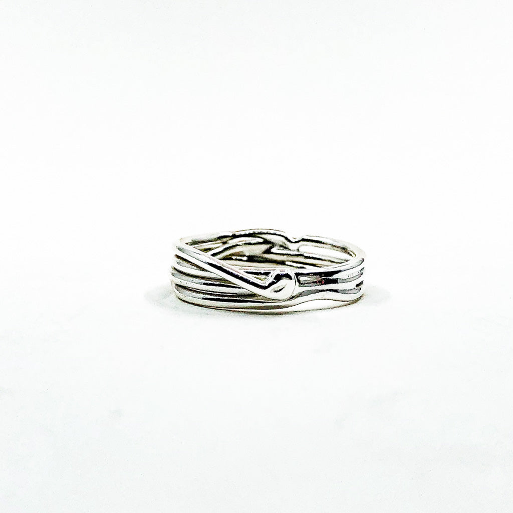 Sterling Random Theory Skinny Ring by Judie Raiford