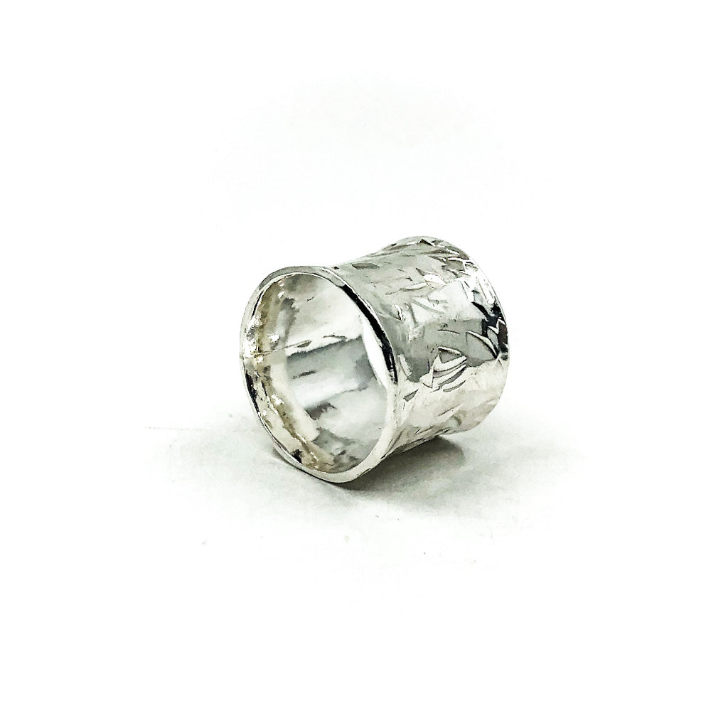 Sterling X Texture Anticlastic Ring