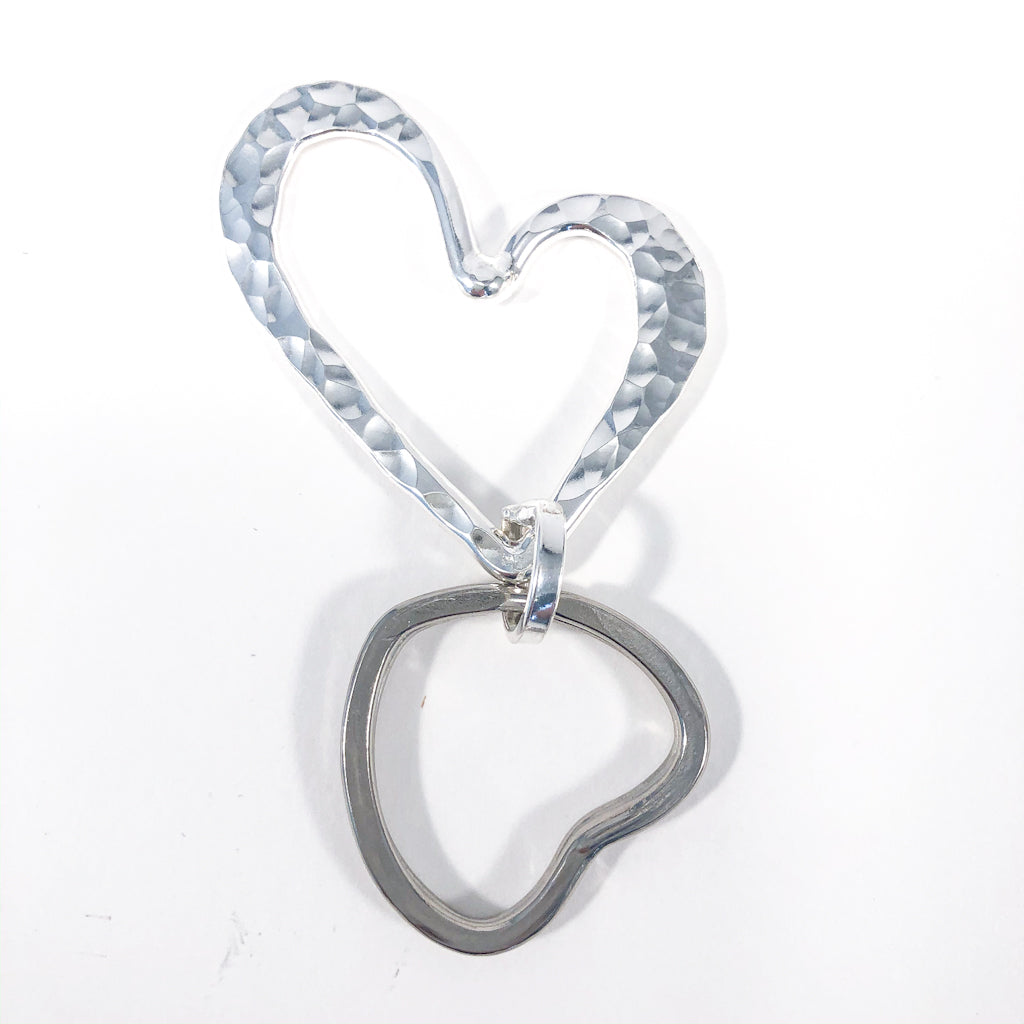 Sterling Heart Keyring by Judie Raiford