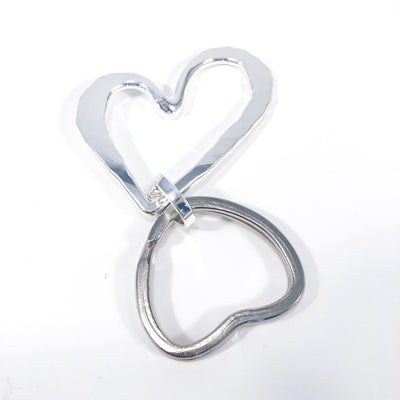 back side view of Sterling Heart Keyring by Judie Raiford
