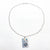 Sterling & 24k Gold Australian Opal with London Blue Topaz Necklace