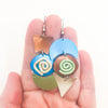 Green, Blue, Copper, and Gold Anodized Aluminum IM Earrings