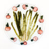 Glass Plate with Asparagus & Radish