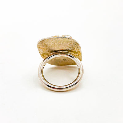 Koroit Opal and Chrysocolla Ring