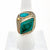 Koroit Opal and Chrysocolla Ring