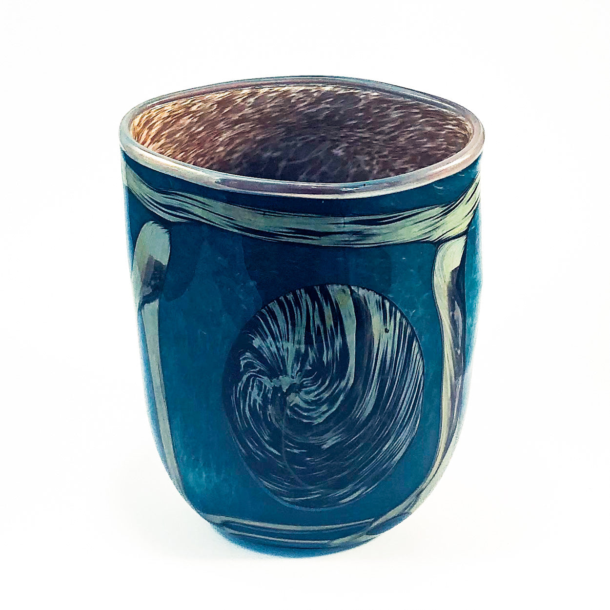 top angle view of Ellipsoid Vase by Henry Levine