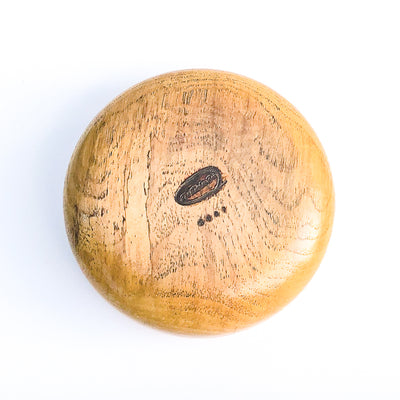 bottom view of Spalted Pecan Bowl Vase by Kevin Dugan