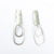 Sterling Rectangles over Ovals Earrings by Donna Burdic
