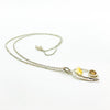 Sterling and 22k Citrine Small Oval Necklace