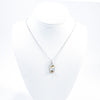Sterling and 22k Citrine Small Oval Necklace