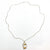 Sterling and 22k Citrine Small Oval Necklace