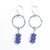 Sterling Circle Drop Earrings with Amethyst by Berlin Randall