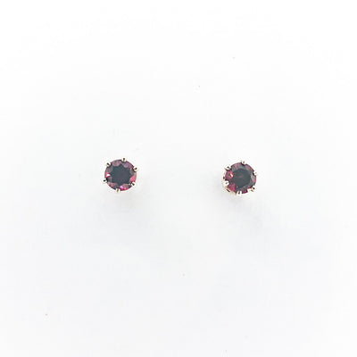 6mm Garnet Stud Earrings by Berlin Randall
