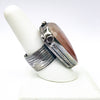 right side view of size 9.25 Cherry Quartz Ring by Berlin Randall