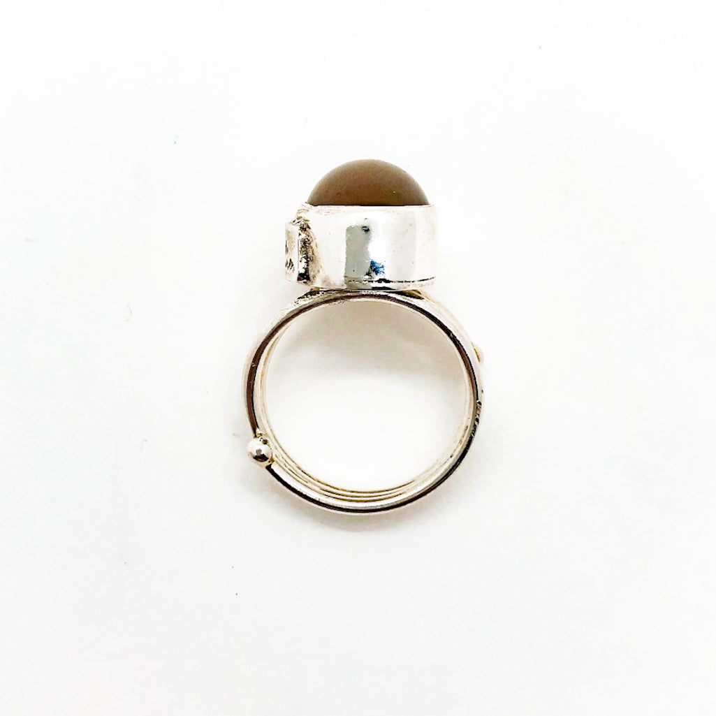 Blush Moonstone Ring