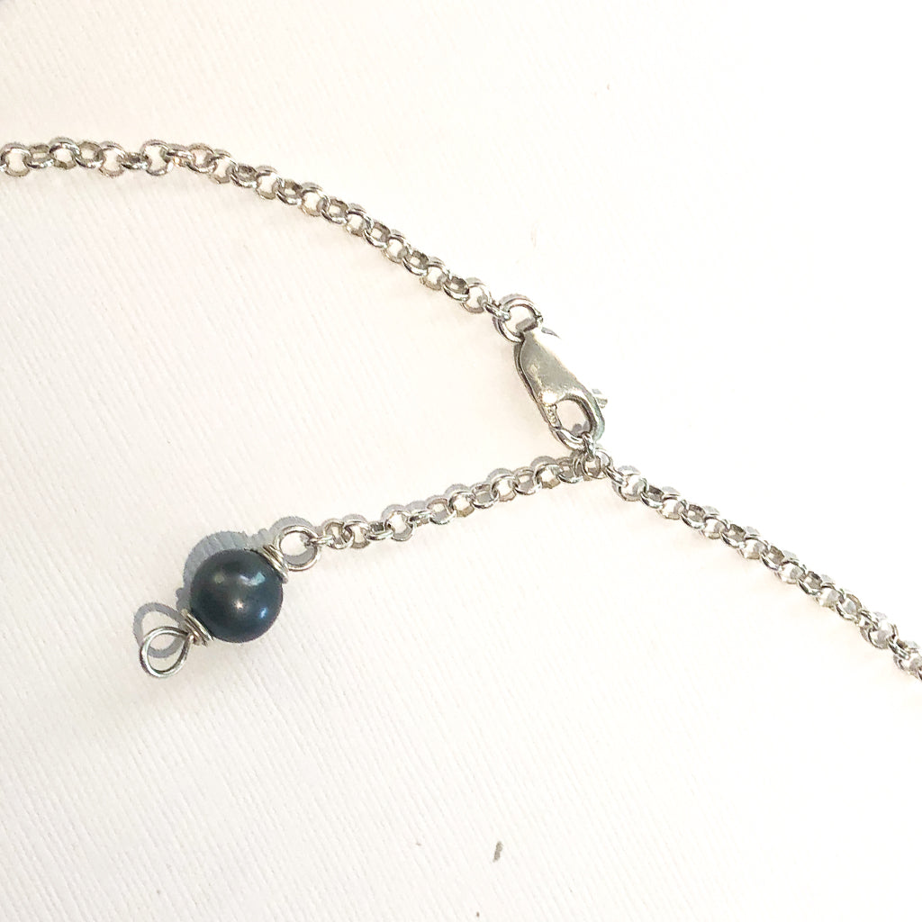 clasp detail of Windows of Opportunity Necklace by Ling-Yen Jones