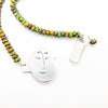 Unmentionables Necklace with Gaspite and Green Tourmaline Beads