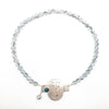 Sterling Unmentionables Necklace with Onyx and Rutilated Quartz Tourmaline by Ling-Yen Jones