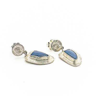 Laur Inspired Australian Opal Earrings with Spiral Post