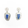 Laur Inspired Australian Opal Earrings with Spiral Post