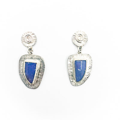 Laur Inspired Australian Opal Earrings with Spiral Post