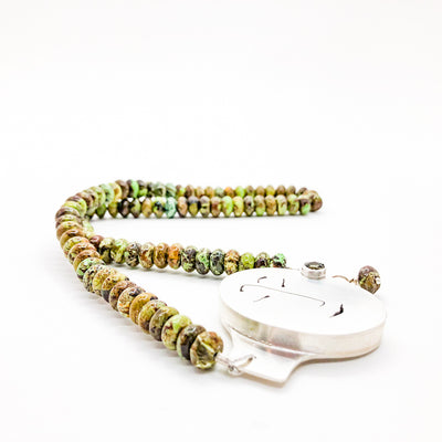 Unmentionables Necklace with Gaspite and Green Tourmaline Beads