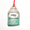 Teal Home Ornament