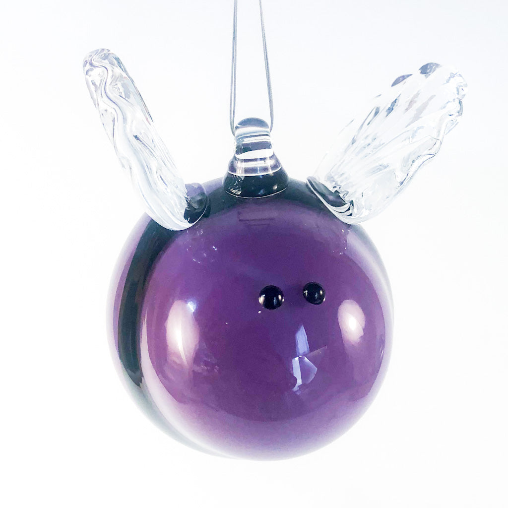 Purple Blown Glass Bee by Jennifer Nauck