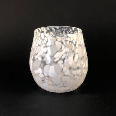 White Speckled Wine Tumbler