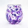 Purple & Pink Speckled Wine Tumbler by Nate Nardi