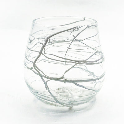 White Zizzle Wine Tumbler