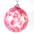 Large Pink and White Swirly Glass Ball