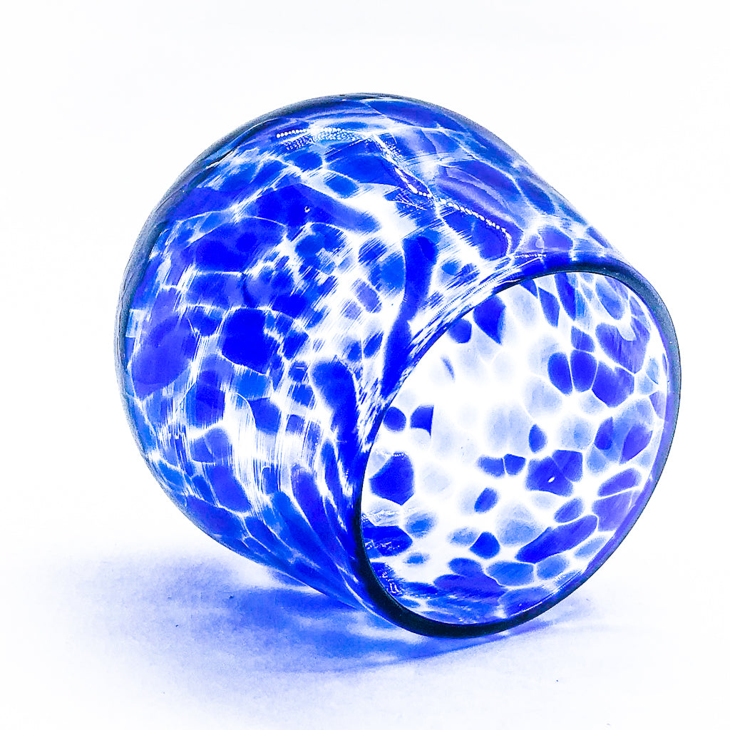 Cobalt Speckled Wine Tumbler