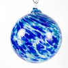 Extra Large Cobalt & Light Blue Speckled Glass Ball