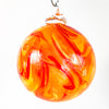 Large Red/Orange/Yellow Swirl Glass Ball