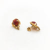 14k Gold Carnelian Earrings