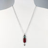 Sterling Sonoran Sunrise, Garnet and Apatite Necklace